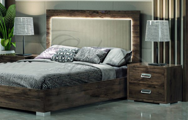 New Luxury Bella Italian Bedroom Set with 4Door Wardrobe H2O Design Rovere Monte - Image 2