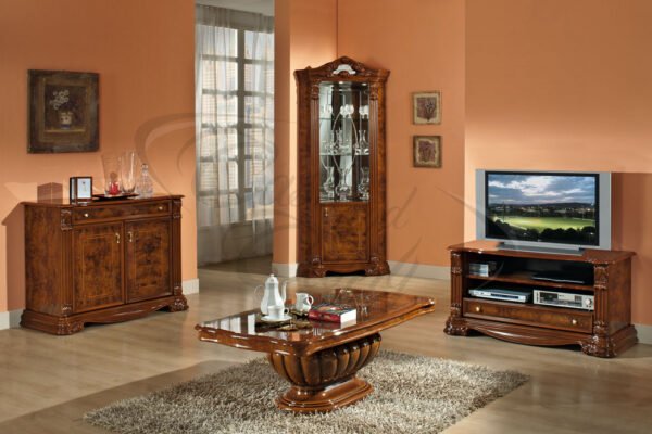 Elizabeth Walnut Radica Italian TV-HIFI Unit (H2O Design) - Image 2