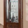 Elizabeth 2 Door Italian Display Cabinet High Gloss Walnut - Image 5
