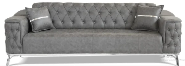 JASMINE SOFA SET FABRIC CHESTERFIELD - Image 4