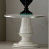 New Venus White and Silver Finish Italian Dining Table + 6 Chairs Ben Company - Image 9