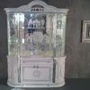 New Venus White and Silver Finish Italian Dining Table + 6 Chairs Ben Company - Image 6