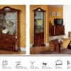 New Venus White and Silver Italian Corner Versace Style Cabinet - Image 6