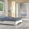 New Luxury Chantal Italian White 4 Doors Wardrobe Bedroom Set SanMartino Design