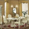 Luxury Leonardo Italian High Gloss Corner Vitrine Unit Ivory Gold by Camel Group - Image 5