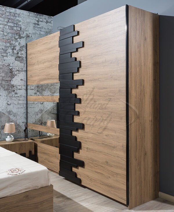 Beautiful MOZART Italian Bedroom Set LARGE SLIDING WARDROBE Contemporary Modern Design - Image 8