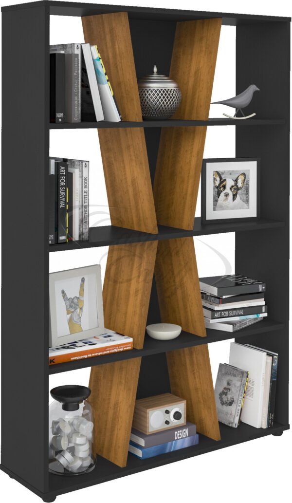 Naples Medium Wooden Bookcase - Image 2