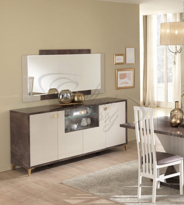 Ibiza 4 Door Italian  Sideboard with LED by SanMartino