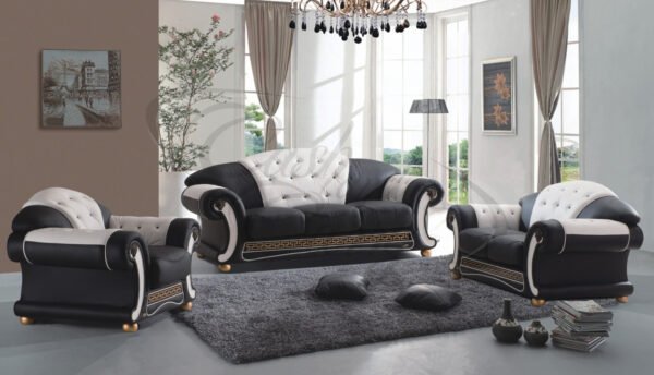 Medusa Classic Italian Leather Sofa Suite - Image 3