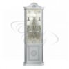 New Venus White and Silver Italian Corner Versace Style Cabinet