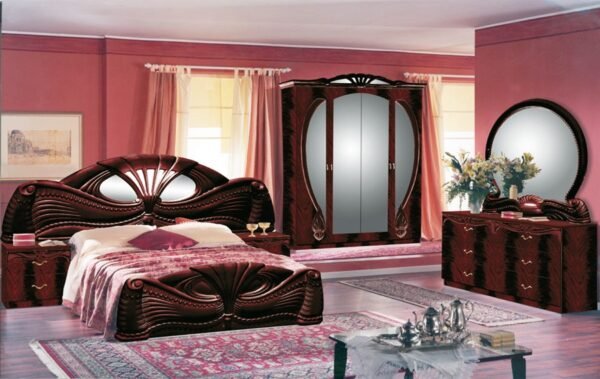 Pamela 4D White Italian Bedroom Set - Image 2