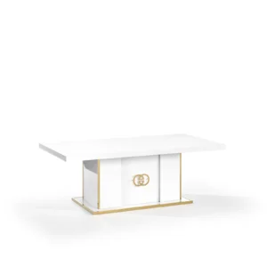 Vogue Italian Coffee Table White Gold High Gloss H2O Design