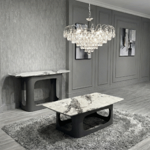 Lina Grey Contempory Marble Coffee Table
