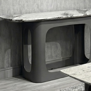 Lina Grey Contempory Marble Console Table