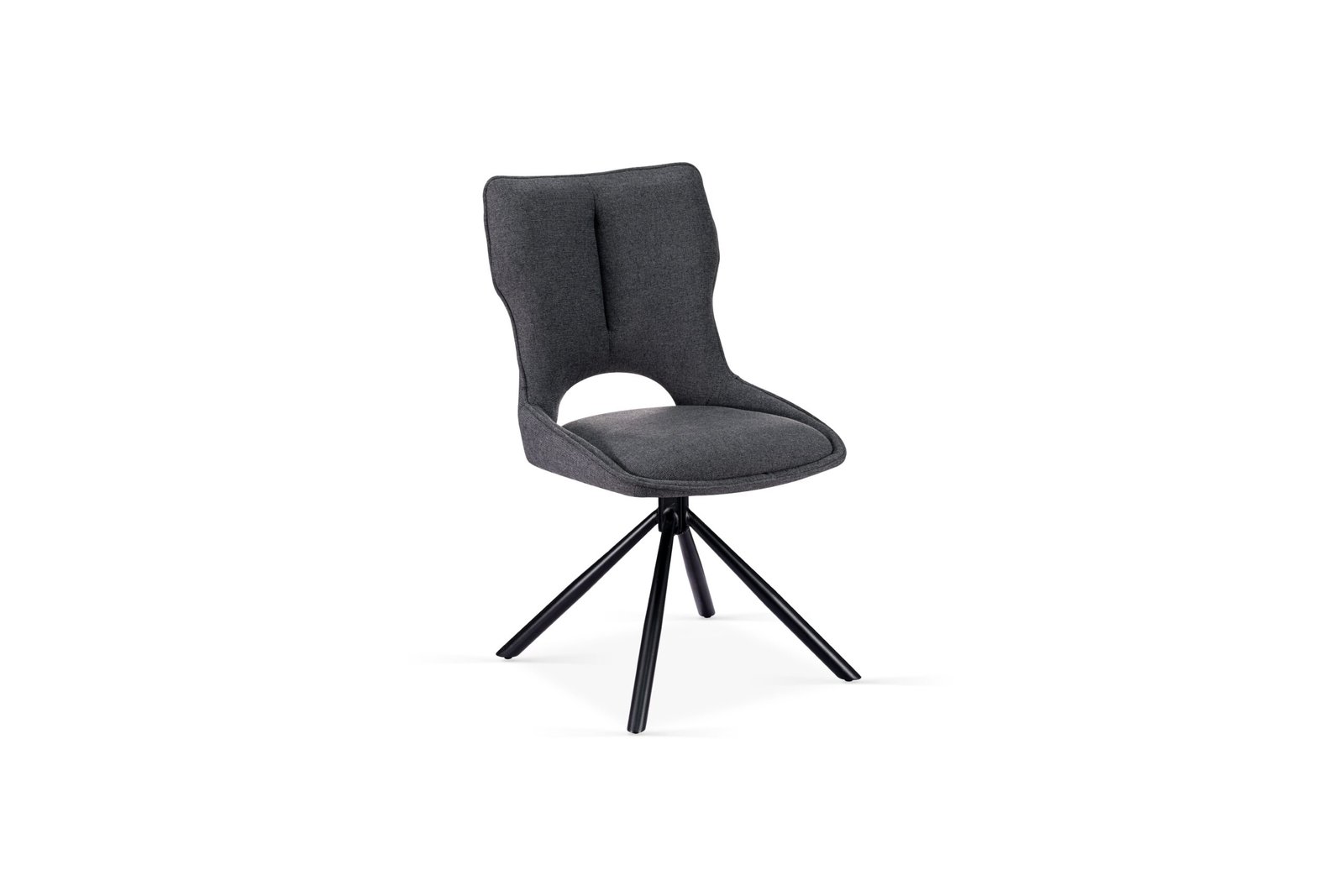 Sydney Modern Design Grey Ceramic Rectangular Dining Table | Roseland Swivel Chairs Set - Image 3